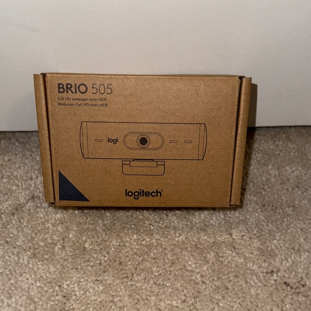 Logitech Brio 505 Webcam in Brown Box